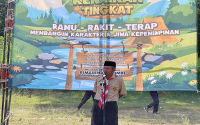 Ujian keniakan tinggkat Penggalang Pramuka MTs Al Ihsan Doglo 2025/2026